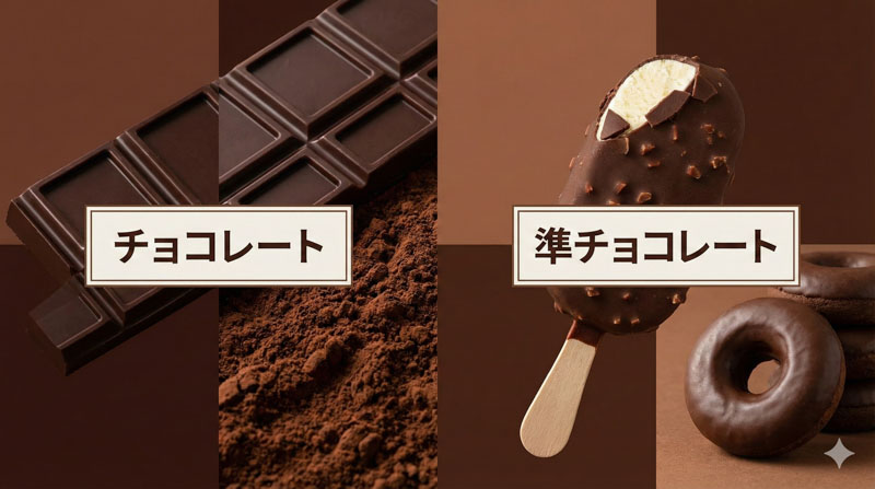 「チョコレート」と「準チョコレート」の違い｜パッケージ裏の秘密