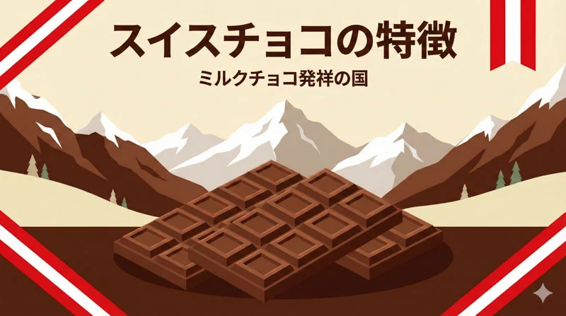 スイスチョコの特徴｜なぜミルクチョコレート発祥の地なのか