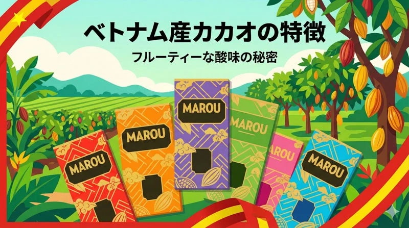 今注目の「ベトナム産カカオ」の特徴｜フルーティーな酸味の理由