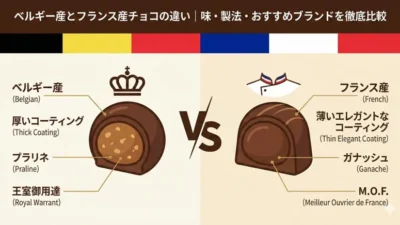 ベルギー産とフランス産チョコの違い｜味・製法・おすすめブランドを徹底比較