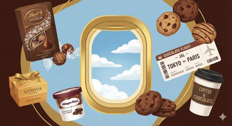 航空会社の機内食で提供されるチョコレート銘柄まとめ