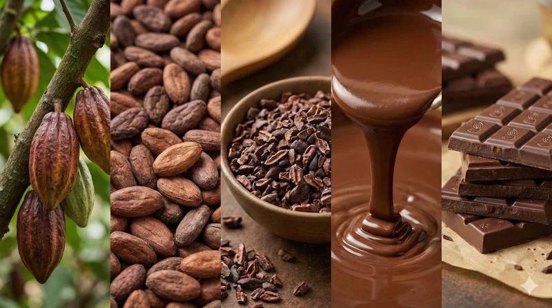 チョコレートができるまで｜カカオ豆から板チョコになる12の工程を図解