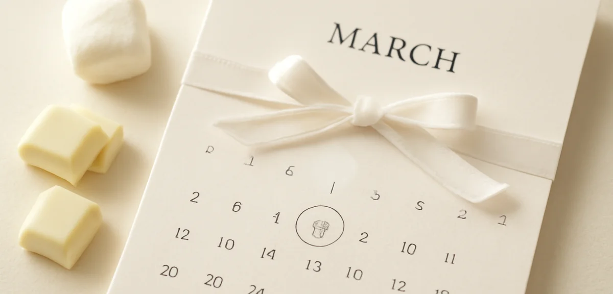 ホワイトデーはいつ？3月14日の理由と由来を解説