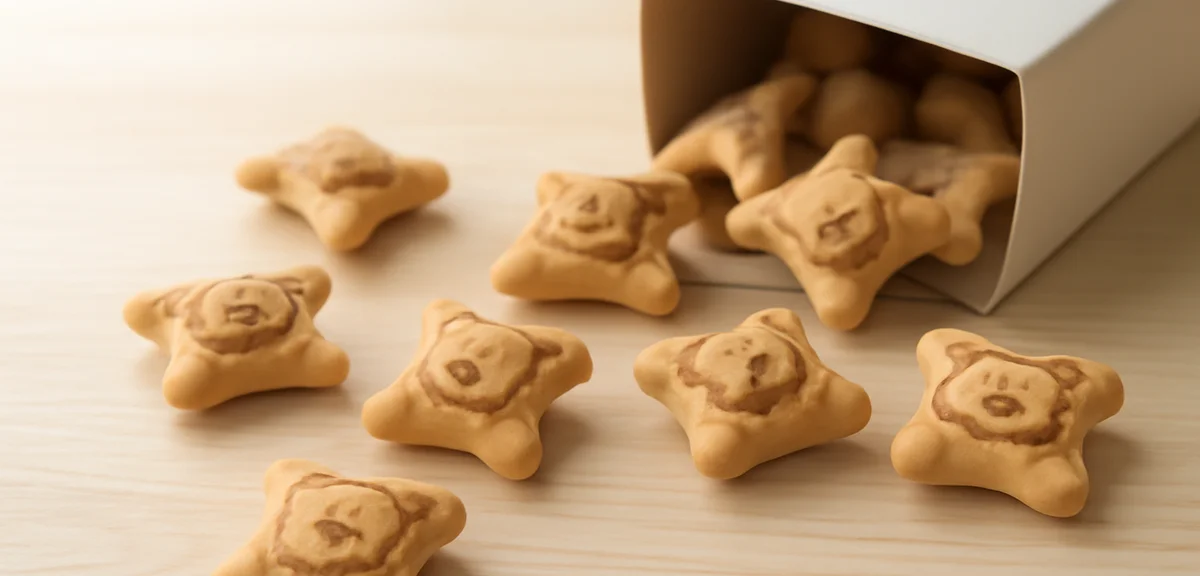 コアラのマーチ｜まゆげはラッパを吹いたときのシワ